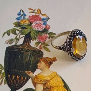 333 Art Deco Citrine Ring